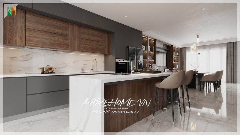 nên chọn tủ bếp chất liệu gì